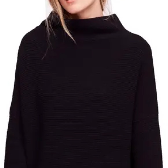 Free people Ottoman Slouchy Sweater Black S - Picture 2 of 2